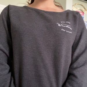 wave lines surf shop crew neck